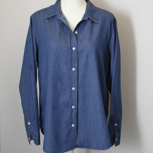 Levi's blue denim shirt size L